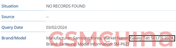 Samsung Tab S6 Lite 2024 new tablet released this year equipped with Exynos 1280