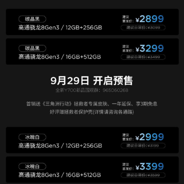 New Savior Y700 gaming tablet released equipped with Snapdragon 8 Gen3 starting from 2899 yuan