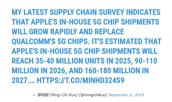 It is revealed that Apple will use self-developed 5G modulation regulator in 2025, Qualcomm will suffer a lot