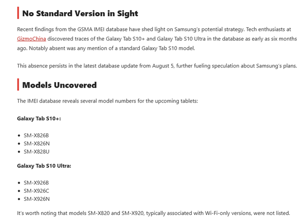 Samsung Tab S10 series tablets revealed: Standard version axed, starting price increased