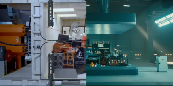 Comparison of two advertising clips