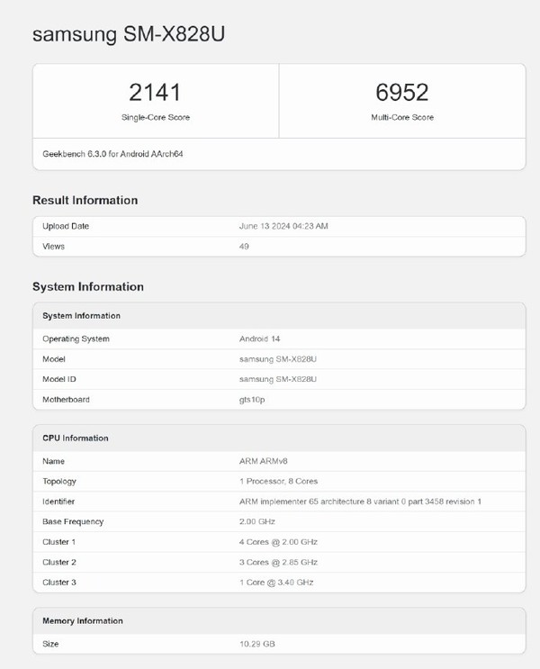 The US version of Samsung Tab S10+ will use the Dimensity 9300+ processor, China may follow up