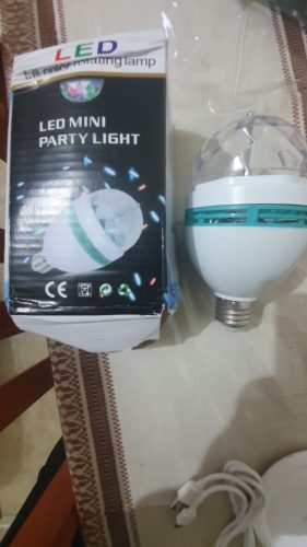 Led Crystal Magic Ball Light E27 Colorful Light Stall Light Colorful Rotating Constant Current KTV Bar Wedding Flash Stage Light photo review