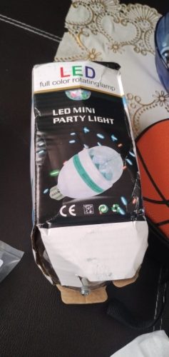 Led Crystal Magic Ball Light E27 Colorful Light Stall Light Colorful Rotating Constant Current KTV Bar Wedding Flash Stage Light photo review