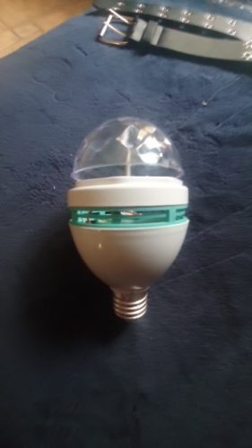 Led Crystal Magic Ball Light E27 Colorful Light Stall Light Colorful Rotating Constant Current KTV Bar Wedding Flash Stage Light photo review