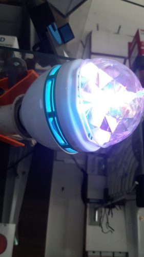Led Crystal Magic Ball Light E27 Colorful Light Stall Light Colorful Rotating Constant Current KTV Bar Wedding Flash Stage Light photo review