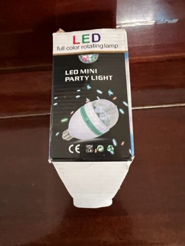 Led Crystal Magic Ball Light E27 Colorful Light Stall Light Colorful Rotating Constant Current KTV Bar Wedding Flash Stage Light photo review