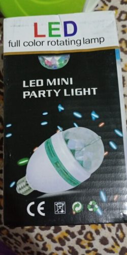 Led Crystal Magic Ball Light E27 Colorful Light Stall Light Colorful Rotating Constant Current KTV Bar Wedding Flash Stage Light photo review