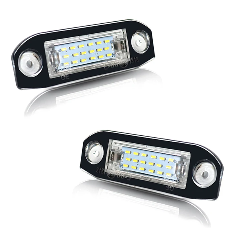 1Pcs LED Car license plate light 12V white light for Volvo S40 S60