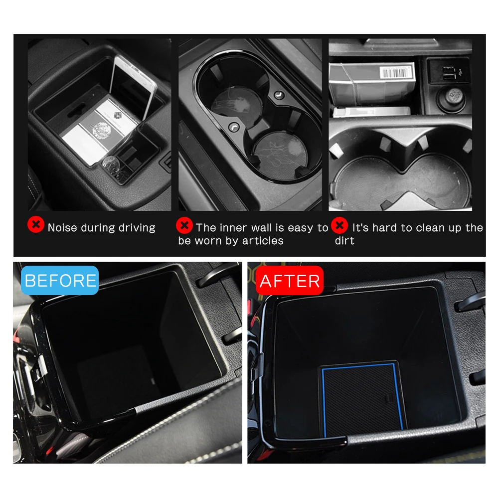 RUIYA Car Armrest Box Storage for Kia Ceed SW GT / Proceed GT