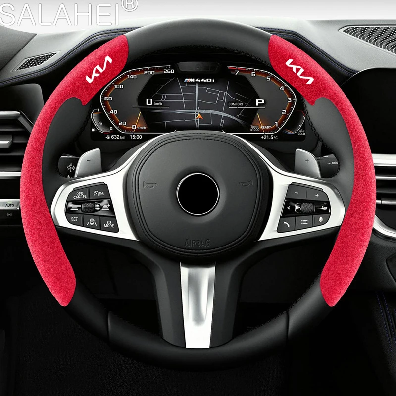Microfiber Leather Car Steering Wheel Cover For Kia Ceed Xceed Ceed Sw  Pro_ceed Gt Auto Accessories Interior